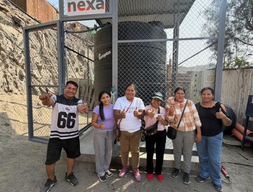 Nexa implementa reservorio de agua que beneficia  a 40 familias de Cajamarquilla en lurigancho-Chosica